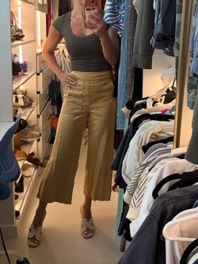 Nicole Miller Wide Leg Pants in Camel/Tan